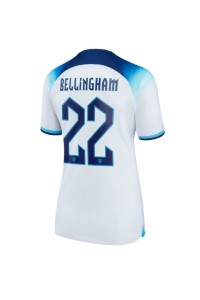 Englanti Jude Bellingham #22 Jalkapallovaatteet Naisten Kotipaita MM-kisat 2022 Lyhythihainen